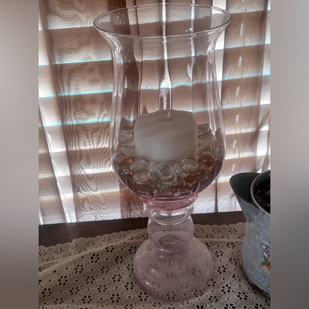Pillar candle glass